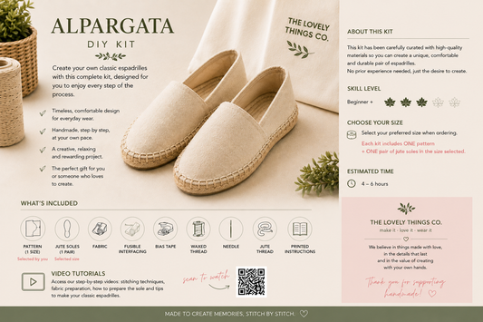 Classic Espadrille DIY Kit