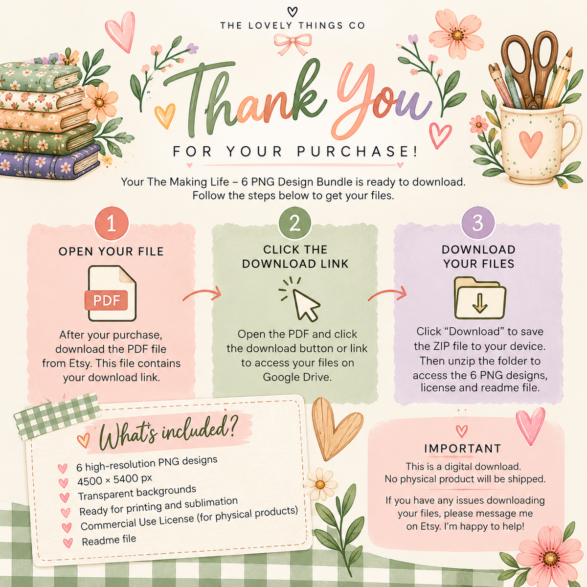 The Making Life PNG Bundle | 6 Maker Designs | Sewing Crochet Quilting Knitting PNG | Commercial Use Craft Designs